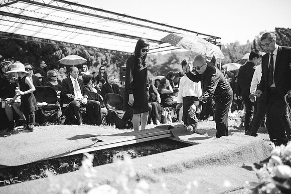 TL's Mom Funeral - B&W-245
