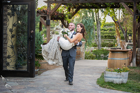 Groom picked up the Bride at Lake Oak Meadows, Temecula Photographer of Photoquest Studio