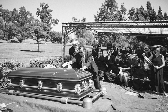 TL's Mom Funeral - B&W-222