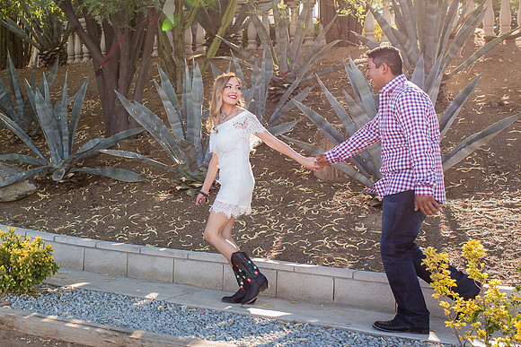 Engagement Photo by Menifee, Temecula, Fallbrook Wedding Photographer at Rancho R Los Agaves, Alfi and Angel