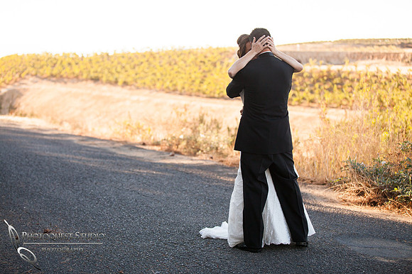 kiss at the first look, Falkner winery wine wedding by temecula wedding photographer