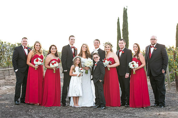 Beautiful wedding at Wiens Family Cellars Temecula Winery - Sarah & Shawn