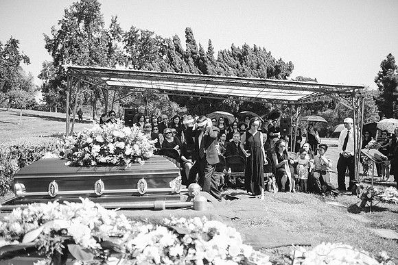 TL's Mom Funeral - B&W-220