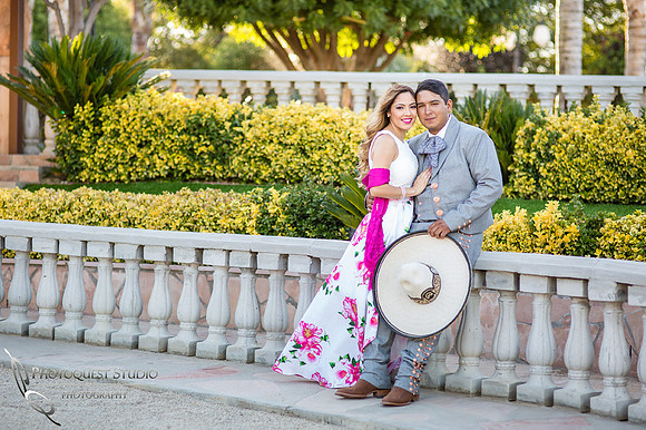 Engagement Photo by Menifee, Temecula, Fallbrook Wedding Photographer at Rancho R Los Agaves, Alfi and Angel