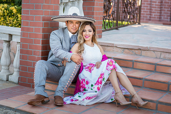 Engagement Photo by Menifee, Temecula, Fallbrook Wedding Photographer at Rancho R Los Agaves, Alfi and Angel