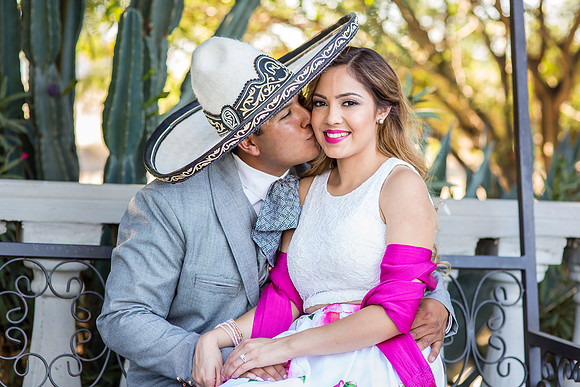 Engagement Photo by Menifee, Temecula, Fallbrook Wedding Photographer at Rancho R Los Agaves, Alfi and Angel
